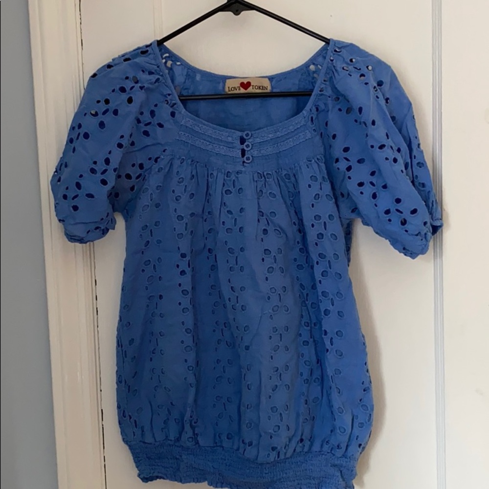 Super cute and flattering eyelet top